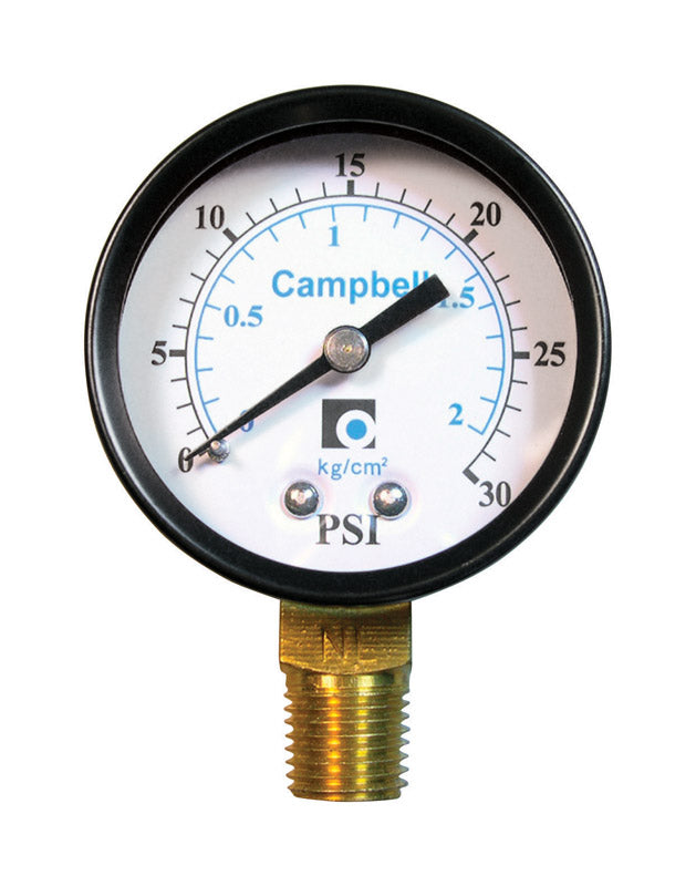 B & K - Campbell Pressure Gauge 30 psi