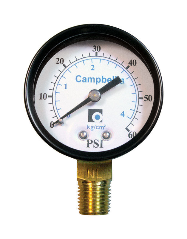 B & K - Campbell Pressure Gauge 60 psi