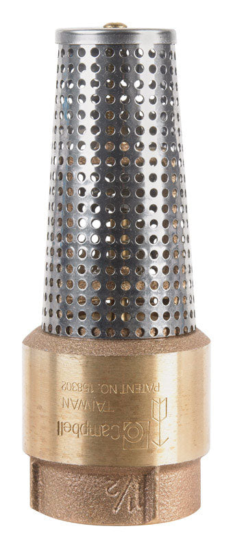 B & K - Campbell 1-1/2 in. D X 1-1/2 in. D FNPT x FNPT Brass Foot Valve