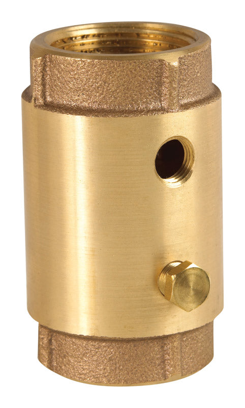 CAMPBELL - Campbell 1-1/4 in. D X 1-1/4 in. D FNPT Red Brass Spring Loaded Check Valve