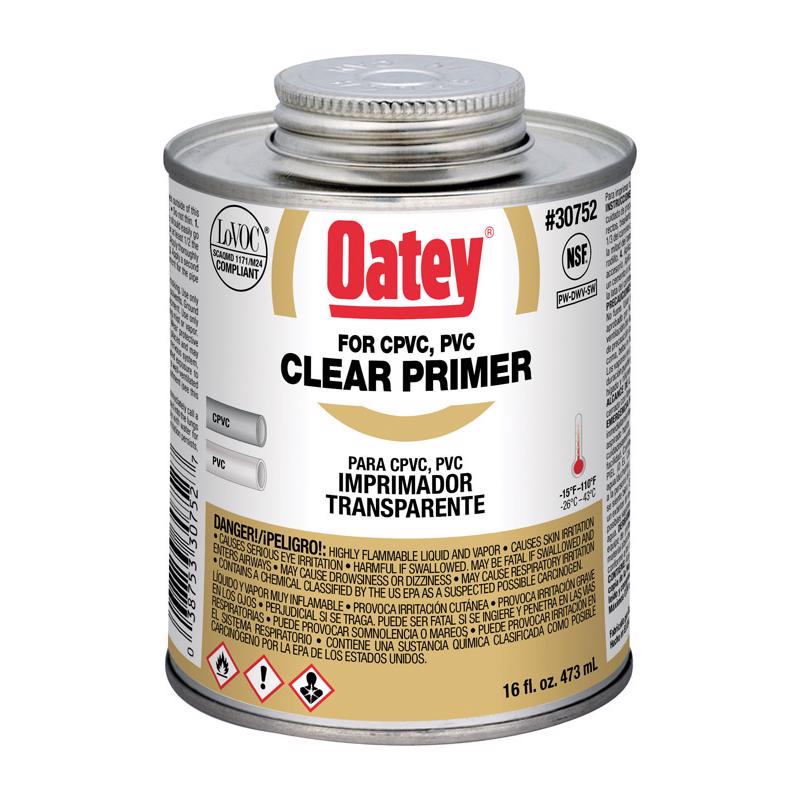B & K - Oatey Clear Primer For CPVC/PVC 16 oz