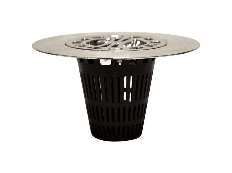 B & K - Danco 4 in. Chrome Plastic Shower Drain Strainer