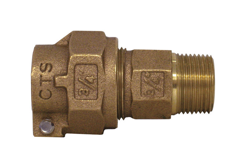 B & K - Legend 1 in. MNPT X 3/4 in. D CTS Pack Joint Bronze Reducing Coupling