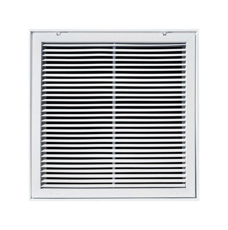 B & K - Tru Aire 20 in. H X 20 in. W 1-Way Powder Coat White Steel Return Air Filter Grille