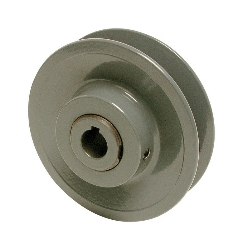 B & K - Dial 1/2 in. H X 3-1/2 in. W Gray Cast Iron Variable Motor Pulley