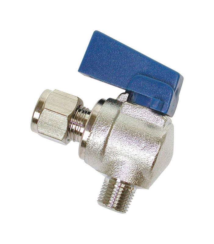 B & K - Dial 1 in. H X 2-3/4 in. W Black Stainless Steel Ball Valve