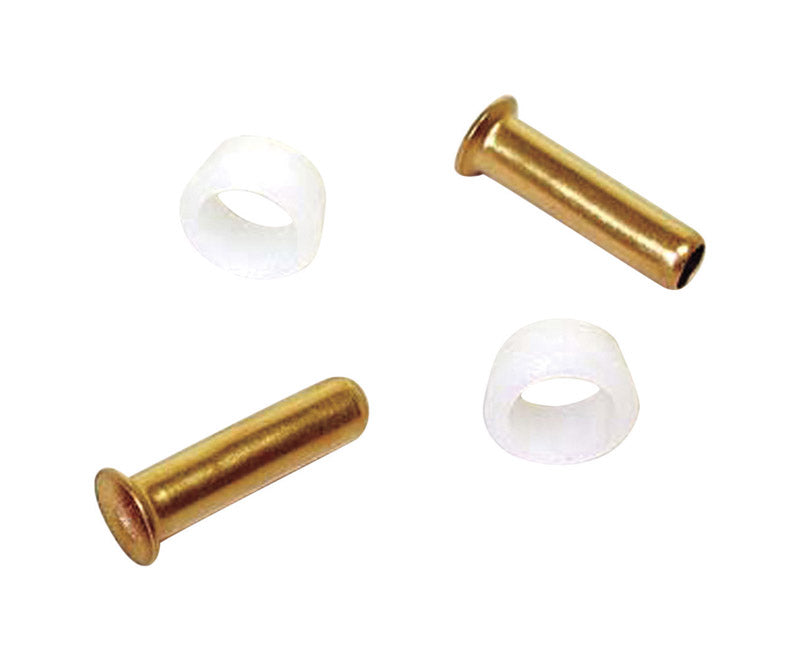 B & K - Dial 1/4 in. H Orange Brass Delrin Sleeve and Poly Tube Brass Insert