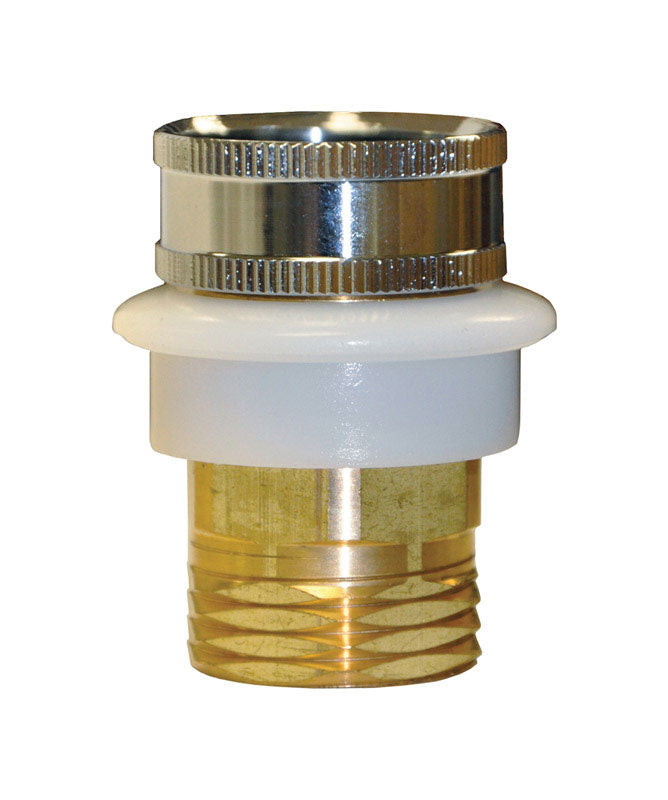 B & K - Danco Dual Thread 3/4 in. x 3/4 in. Chrome Plated Aerator Adapter