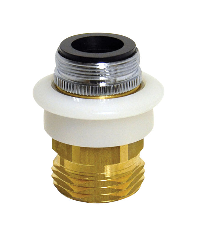 B & K - Danco Dual Thread 15/16 in.-27 or 55/64 in. Chrome Plated Aerator Adapter