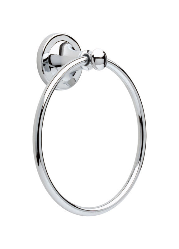 B & K - Delta Silverton Polish Chrome Towel Ring Die Cast Zinc