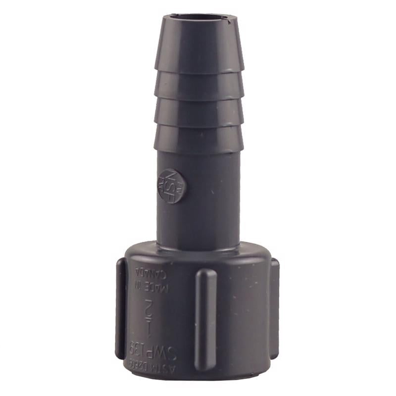 BOSHART INDUSTRIES - Boshart Industries 1/2 in. FPT X 1/2 in. D Insert Polypropylene Female Adapter 1 pk