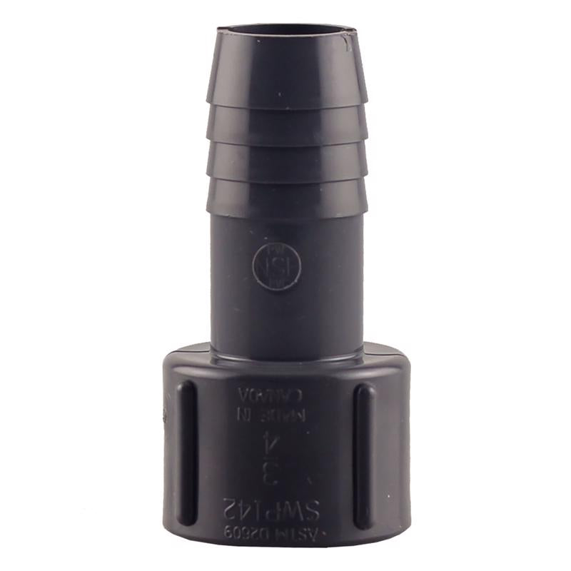 BOSHART INDUSTRIES - Boshart Industries 3/4 in. FPT X 3/4 in. D Insert Polypropylene 2-3/4 in. Female Adapter 1 pk