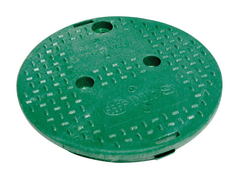 NDS - NDS 9.5 in. W X 1-3/8 in. H Round Valve Box Cover Green