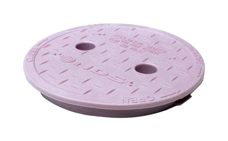 B & K - NDS 6.4 in. W X 6.4 in. H Round Valve Box Cover Purple
