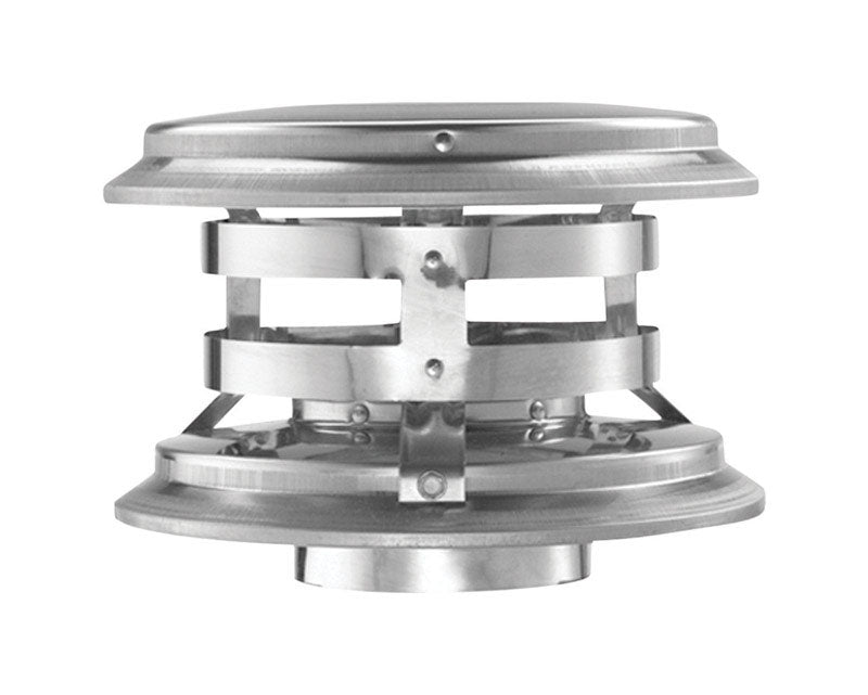 B & K - DuraVent 3 in. D Galvanized/Stainless Steel Twist Lock Termination Cap - Case of 2