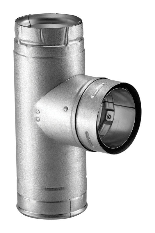 B & K - DuraVent 4 in. D Galvanized/Stainless Steel Twist Lock Clean-Out Tee Cap