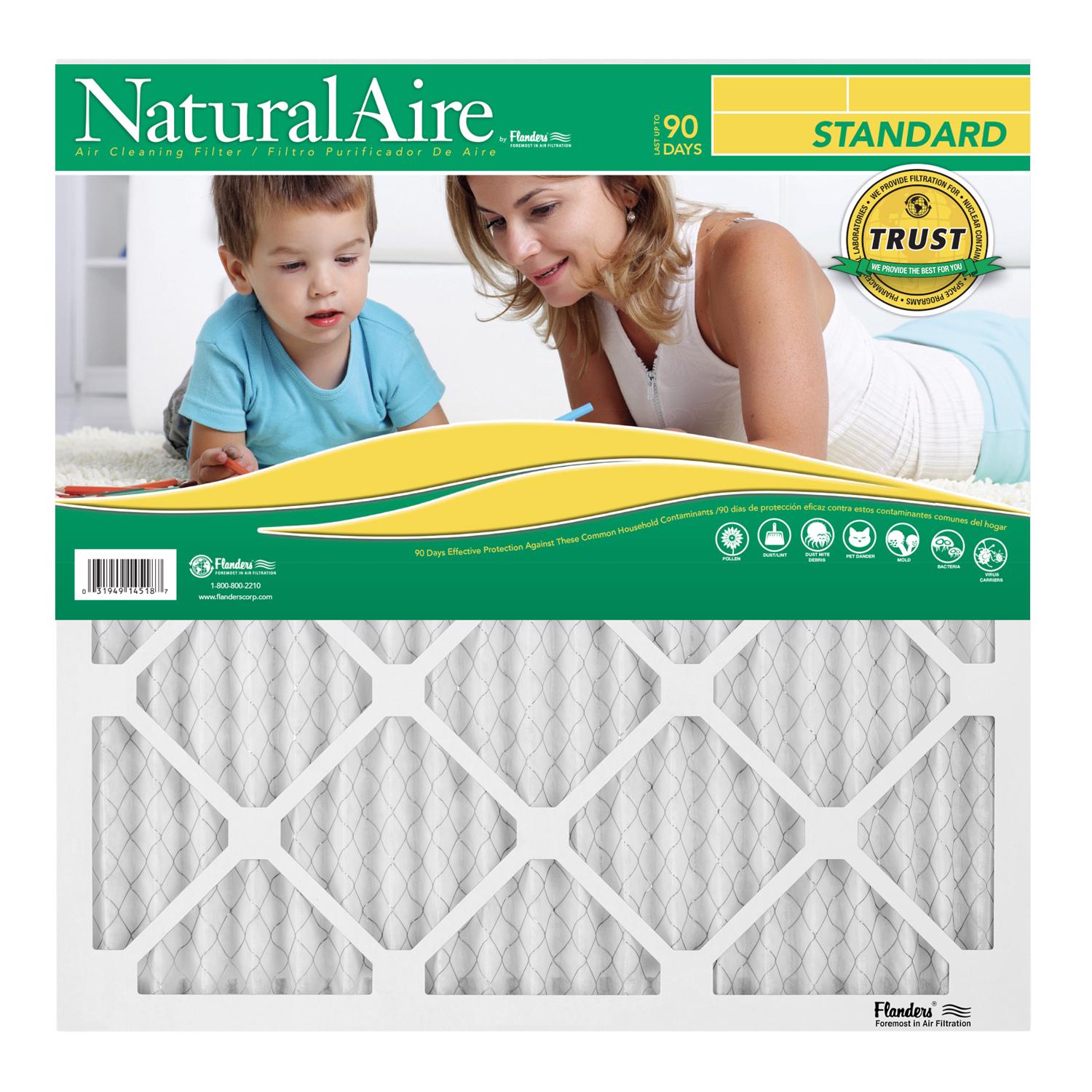 NaturalAire 20 in. W X 21-5/8 in. H X 1 in. D Synthetic 8 MERV Pleated Air Filter 1 pk - Case of 12