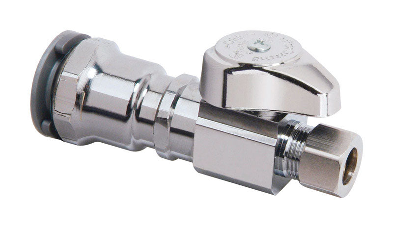 B & K - BrassCraft 1/2 in. MPT outlets X 3/8 in. Brass Shut-Off Valve [G2PS14X C1]