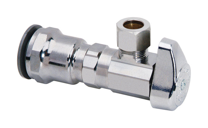 B & K - BrassCraft 1/2 in. MPT outlets X 3/8 in. Brass Shut-Off Valve [G2PS19X C1]