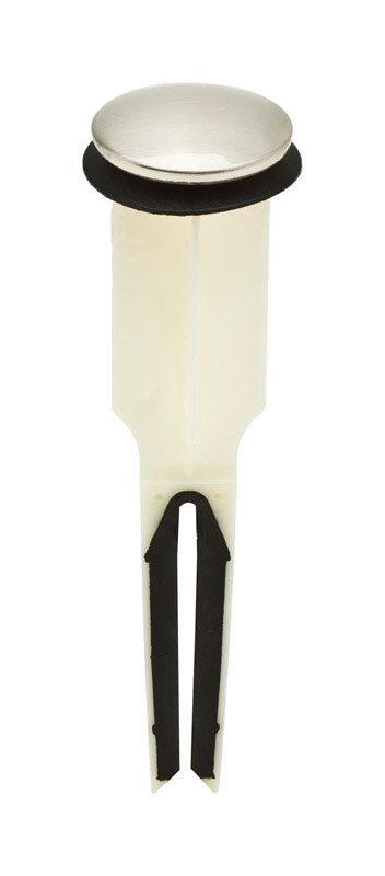B & K - EasyPopUp Brushed Nickel Plastic Pop-Up Drain Stopper