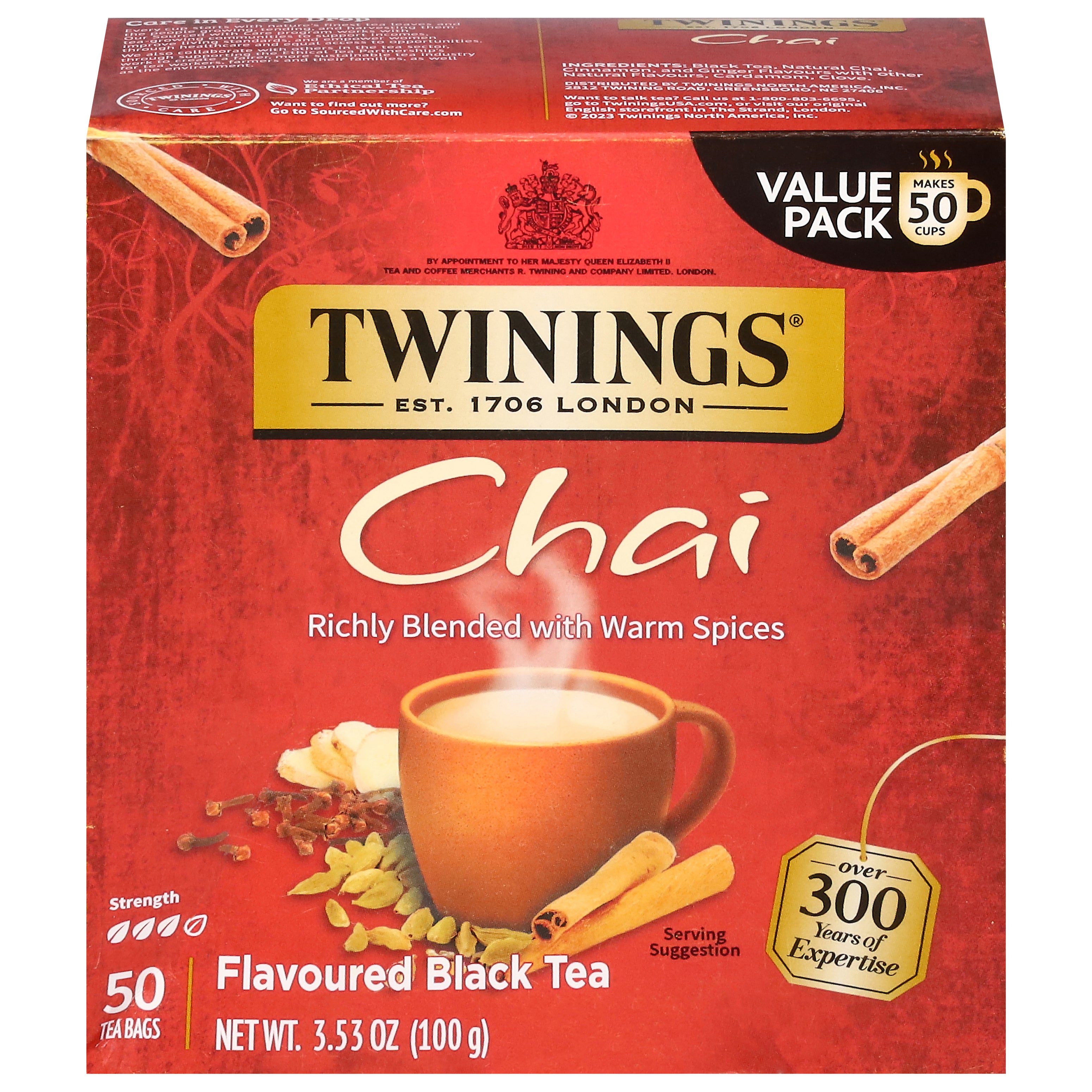 Twinings Flavored Black Tea 50 ea - Case of 6