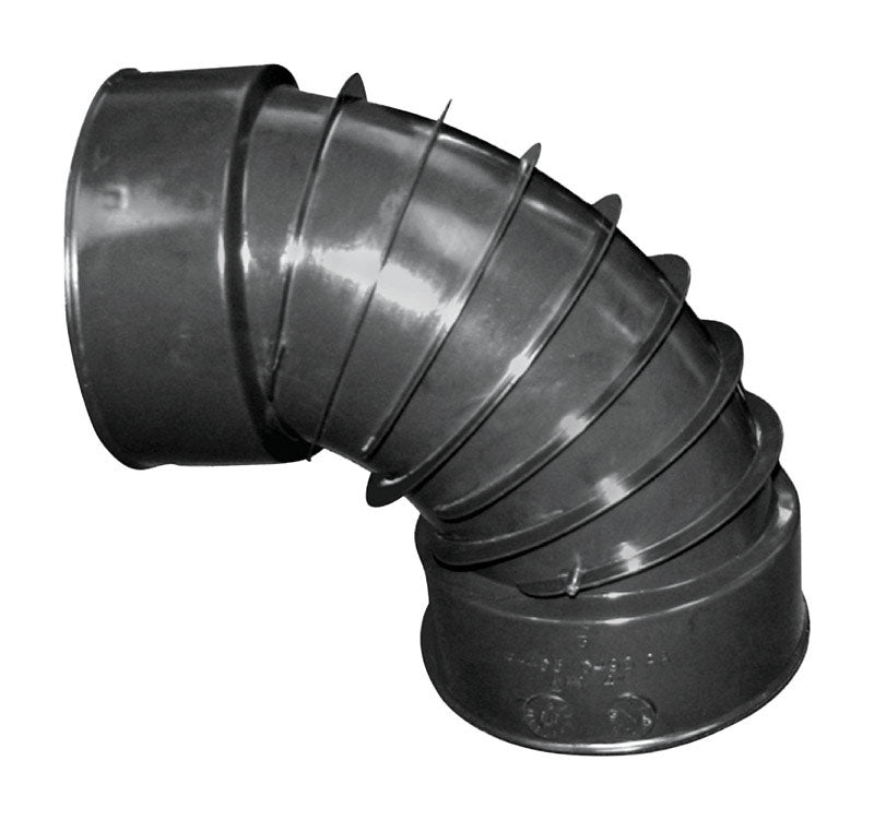 ADVANCE DRAINAGE SYSTEMS - Advance Drainage Systems 3 in. Snap X 3 in. D Snap Polyethylene 7 in. 90 Degree Elbow 1 pk