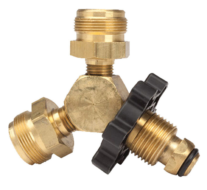 B & K - Mr. Heater 2 in. D Brass/Plastic Excess Flow Soft Nose P.O.L Propane Y Male Adapter
