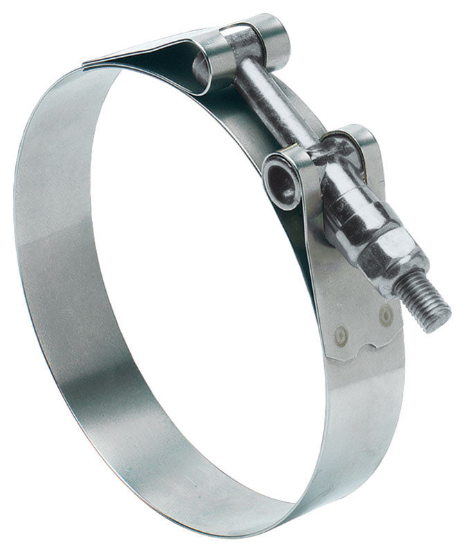 B & K - Ideal 1-1/2 in. 1-5/8 in. 150 Silver Hose Clamp With Tongue Bridge Stainless Steel Band T-Bolt