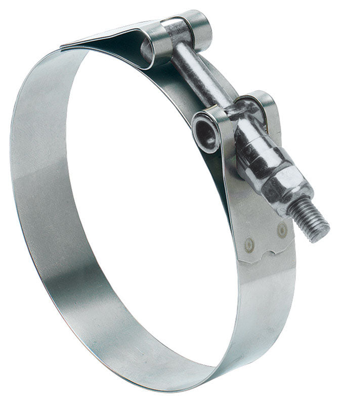 B & K - Ideal 2-7/8 in. 3-3/16 in. 288 Silver Hose Clamp With Tongue Bridge Stainless Steel Band T-Bolt