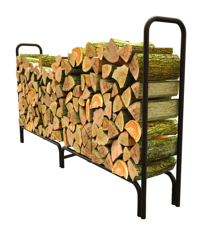 B & K - Panacea Black Powder Coated Steel Log Rack [15204]