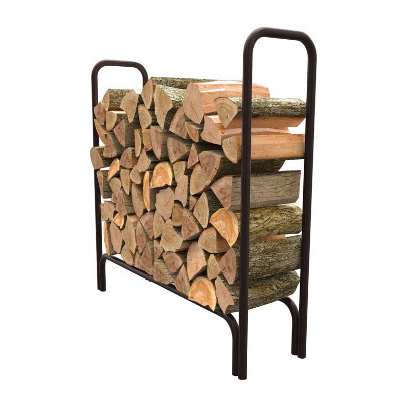 B & K - Panacea Black Powder Coated Steel Log Rack [15203]