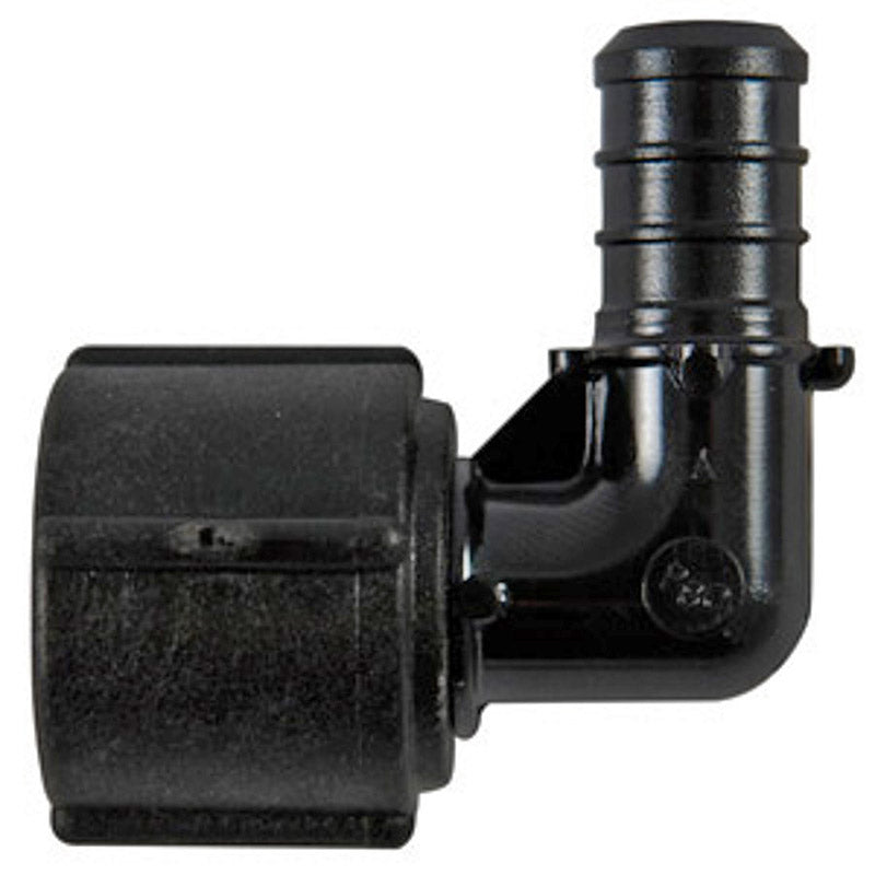 B & K - SharkBite 1/2 in. Barb X 1/2 in. D FIP Poly Alloy Swivel Elbow