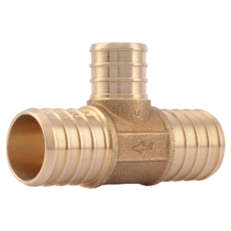 B & K - SharkBite 1 in. Barb X 1 in. D Barb Brass PEX Tee