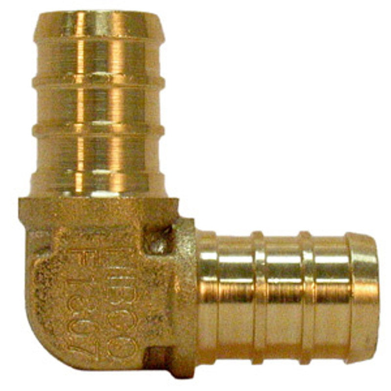 B & K - SharkBite 3/4 in. Barb X 3/4 in. D Barb Brass PEX Elbow