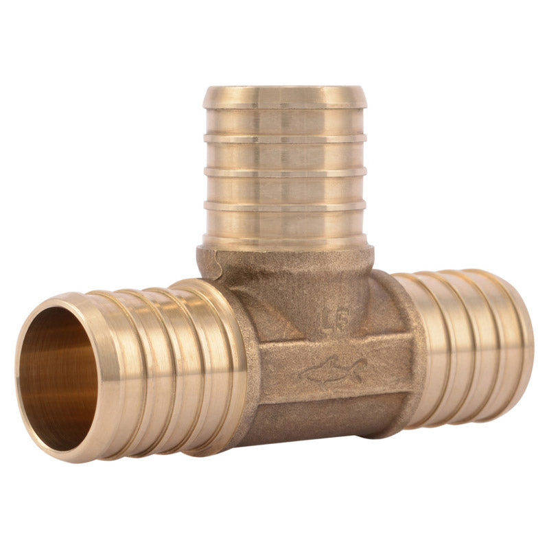 B & K - SharkBite 1 in. Barb X 1 in. D Barb Brass Tee