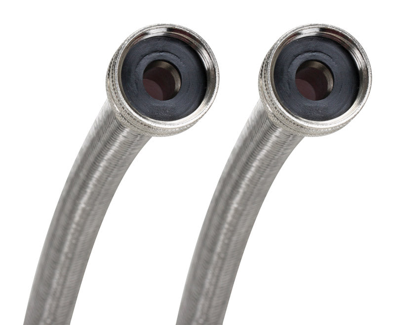 B & K - Fluidmaster 3/4 in. Hose X 3/4 in. D Hose 60 in. Stainless Steel Washing Machine Supply Line [9WM60P2HE]