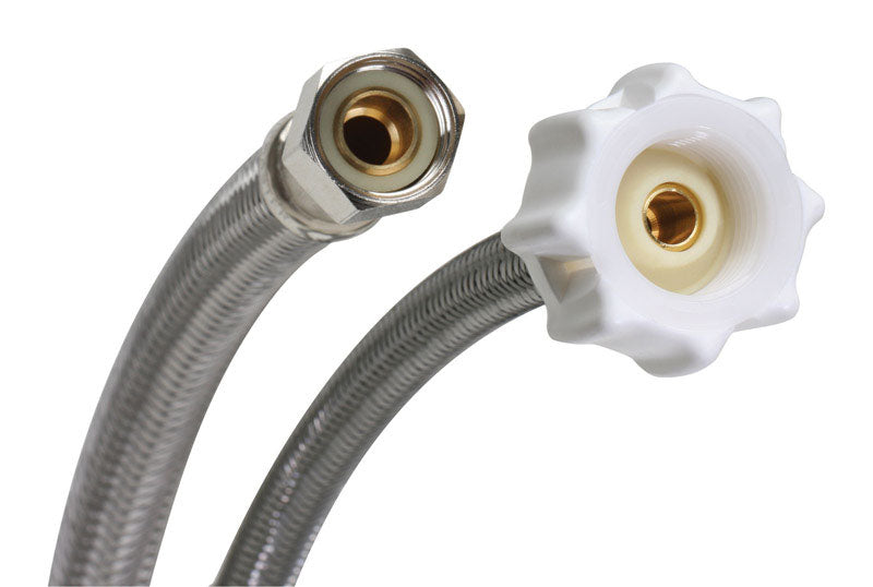 B & K - Fluidmaster 3/8 in. Ballcock X 7/8 in. D Ballcock 16 in. Braided Stainless Steel Toilet Supply Line