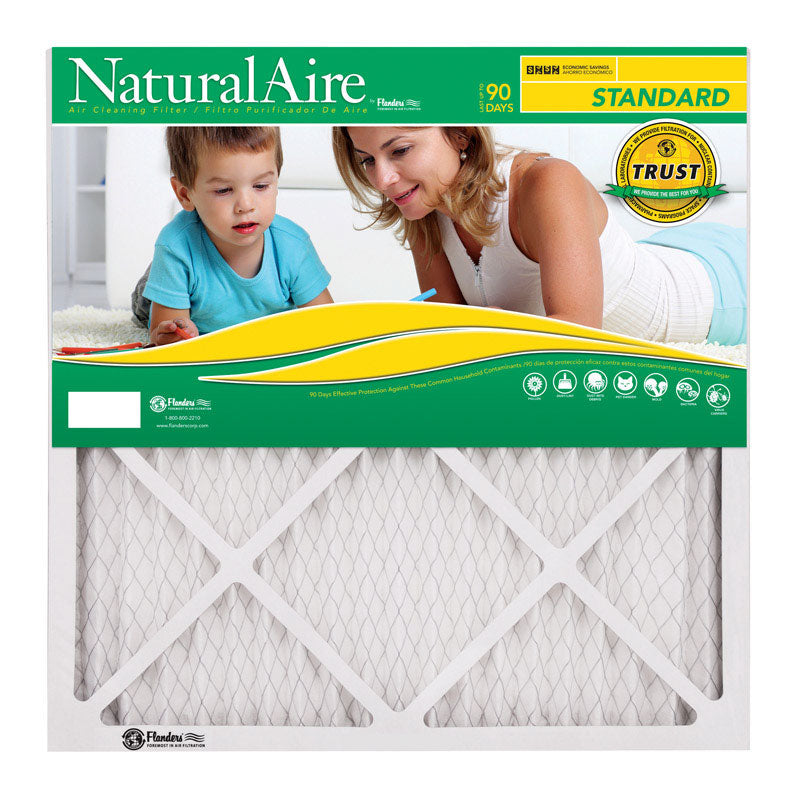 B & K - NaturalAire 8 in. W X 8 in. H X 1 in. D Synthetic 8 MERV Pleated Air Filter 1 pk - Case of 12
