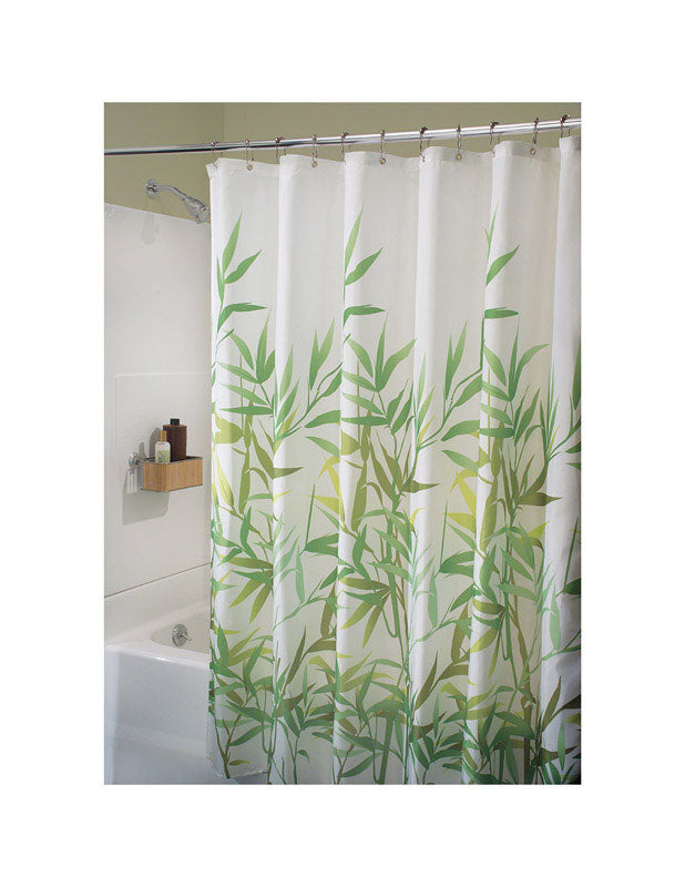 B & K - iDesign 72 in. H X 72 in. W Multicolored Anzu Bamboo Leaves Shower Curtain Polyester - Case of 2