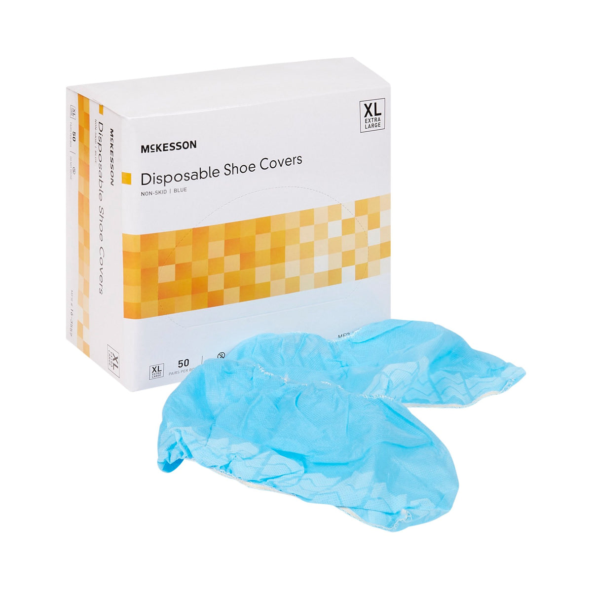 McKesson Brand - Shoe Cover McKesson X-Large Shoe High Nonskid Sole Blue NonSterile [50/BX]