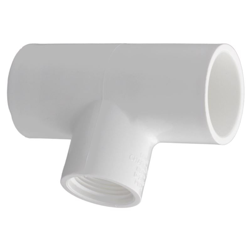 CHARLOTTE PIPE - Charlotte Pipe Schedule 40 1 in. Slip X 3/4 in. D Slip PVC Reducing Tee 1 pk