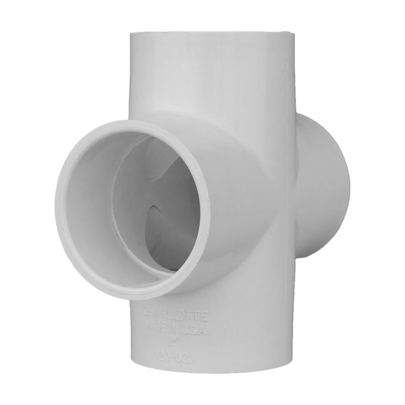 CHARLOTTE PIPE - Charlotte Pipe Schedule 40 2 in. Slip X 2 in. D Slip PVC Cross 1 pk