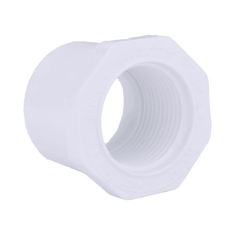 CHARLOTTE PIPE - Charlotte Pipe Schedule 40 1-1/4 in. Spigot X 1 in. D FPT PVC Reducing Bushing 1 pk