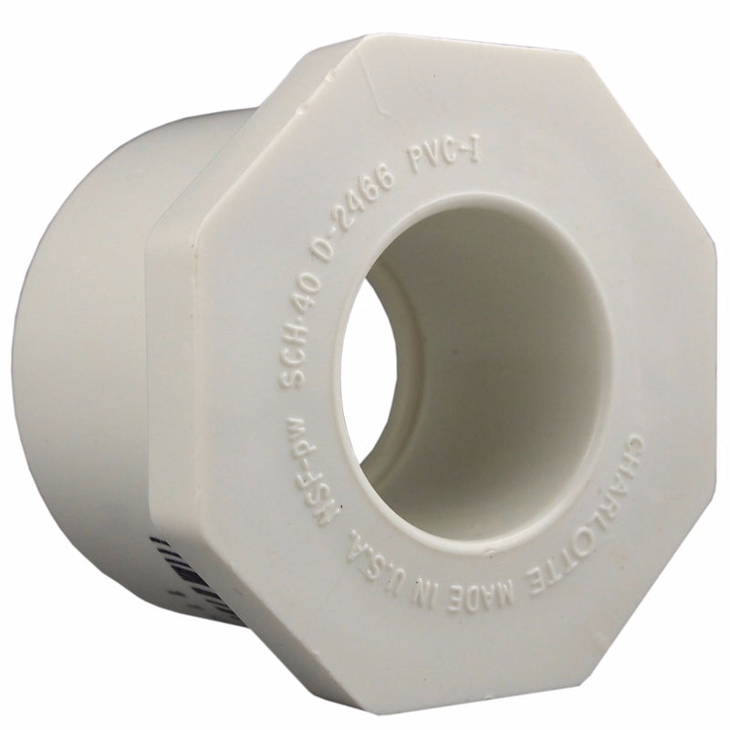 CHARLOTTE PIPE - Charlotte Pipe Schedule 40 2 in. Slip X 3/4 in. D Slip PVC Reducing Bushing 1 pk