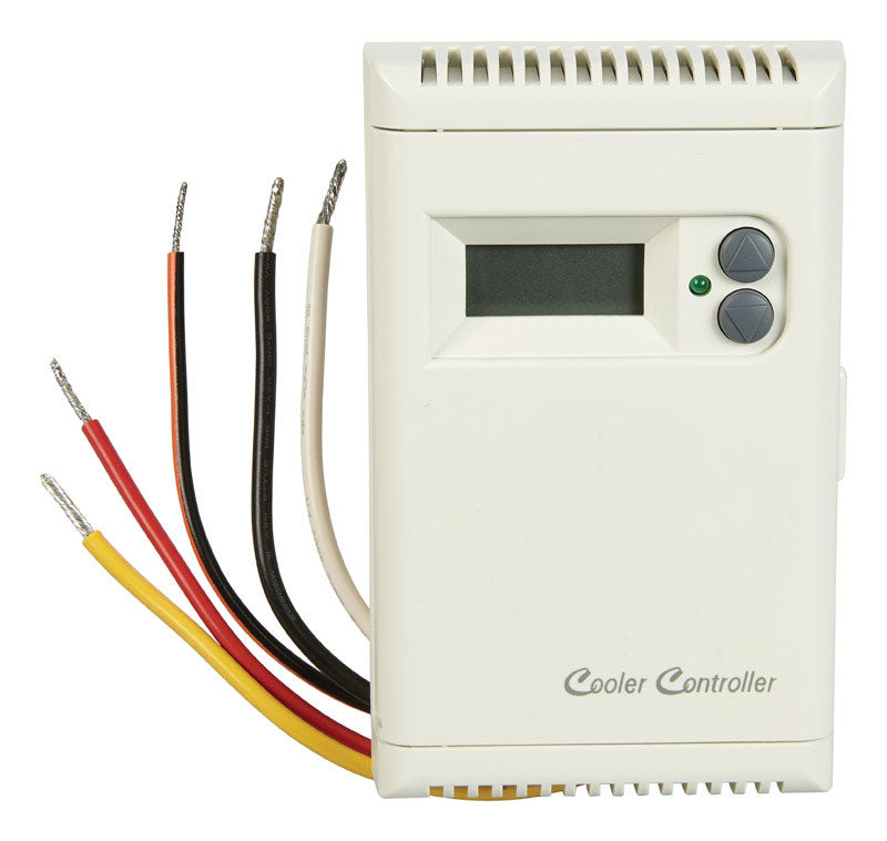 B & K - Dial Cooler Controller 4-1/2 in. H X 2-7/8 in. W White Plastic Evaporative Cooler Thermostat