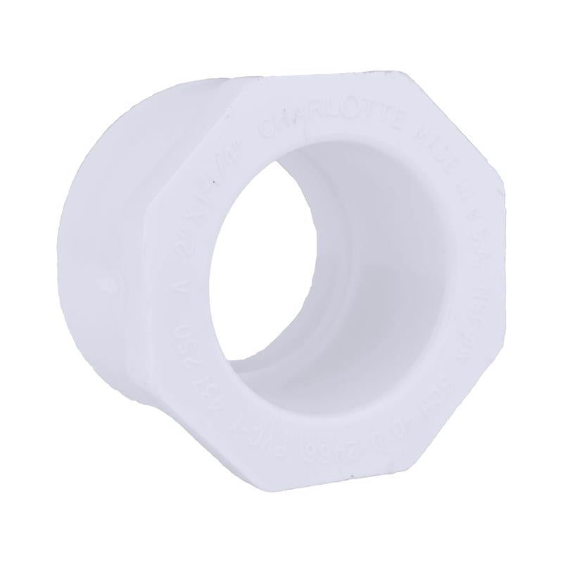 CHARLOTTE PIPE - Charlotte Pipe Schedule 40 2 in. Spigot X 1-1/4 in. D Slip PVC Reducing Bushing 1 pk