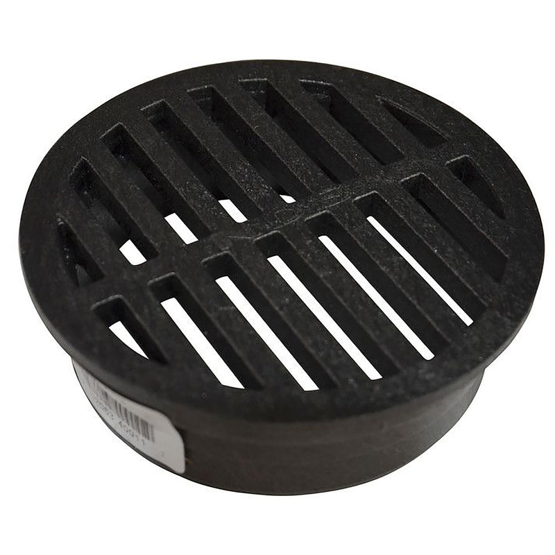 B & K - NDS 4 in. Black Round Polyethylene Drain Grate