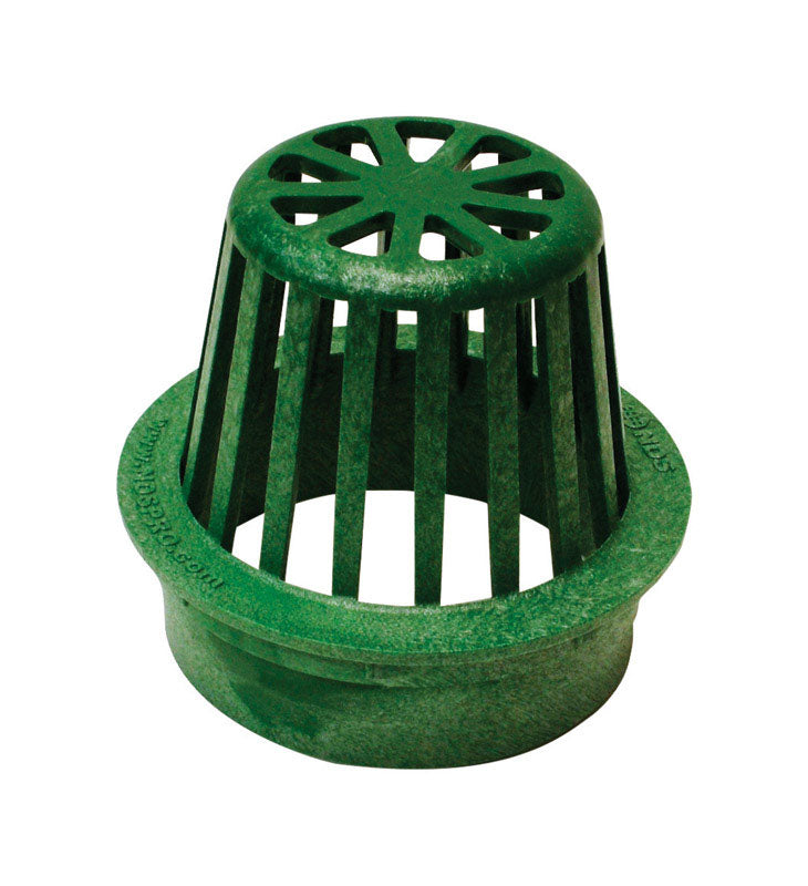 B & K - NDS 4 in. Green Round Polyethylene Atrium Grate