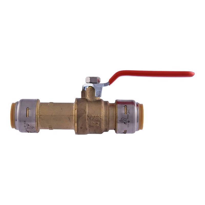 SHARKBITE - SharkBite 3/4 in. Brass Push Fit Slip Ball Valve Full Port