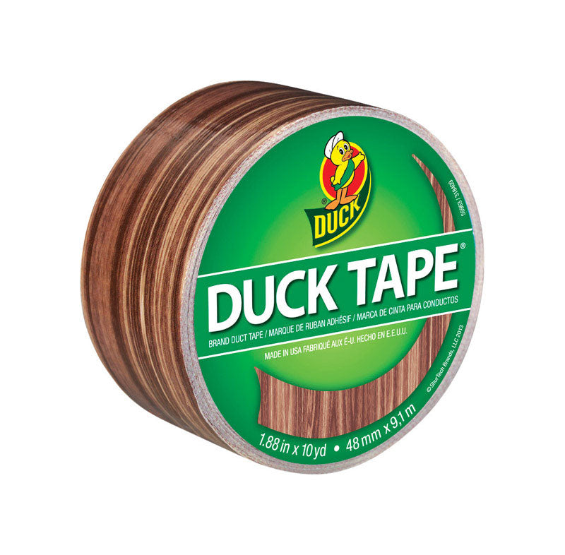 B & K - Duck 1.88 in. W X 10 yd L Brown Woodgrain Duct Tape